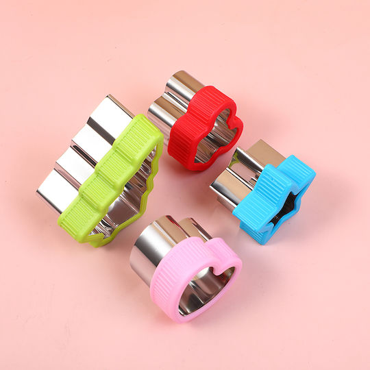 Set of 4 Cookie Cutters Stainless Steel Designs