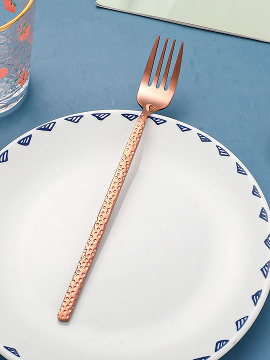 Food Fork Inox Rose Gold