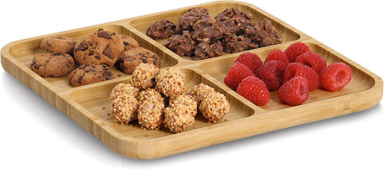 Wooden Dessert Tower Stand 4 Slots Ø25cm W25xL1.8cm