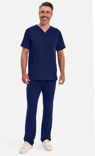 Healing Hands Mathew Male Medical Blouse Navy Blue