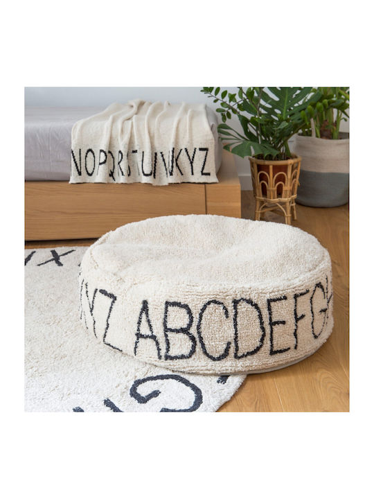 Pouf Nackenrolle Beiges 50x50x20cm