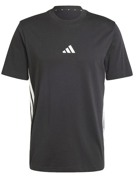 Essentials 3-Streifen Sportliches T-Shirt Schwarz