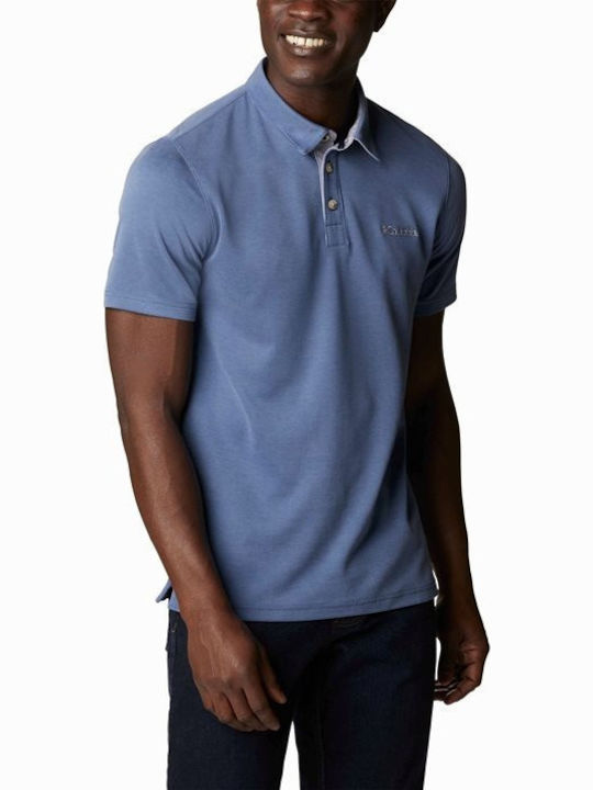 Mountain Polo Short Sleeve Light Blue Blouse