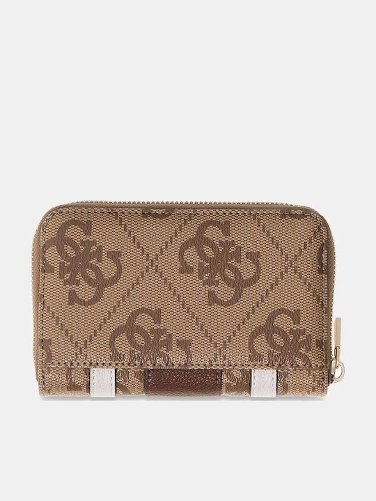 Guess Laurel Ii Μικρό Γυναικείο Πορτοφόλι Καφέ