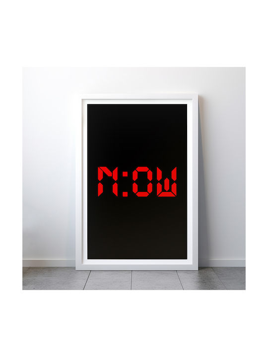 Quote Poster Now Pq173 50cm X 70cm Μαύρη Ξύλινη Κορνίζα