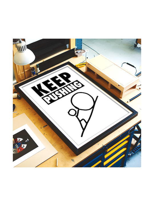 Quote Poster Keep Pushing Pq170 30cm X 40cm