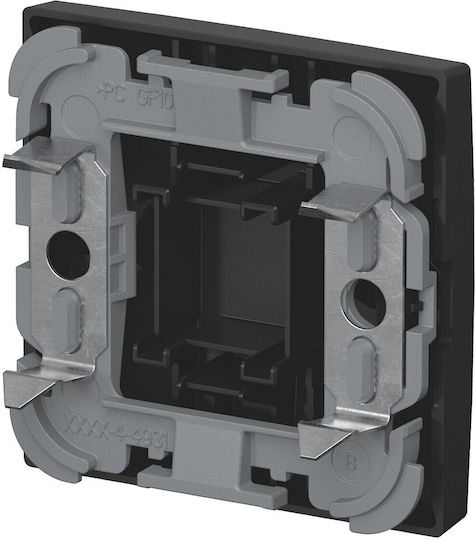 Busch-Jaeger Recessed Wall Switch with Black Frame