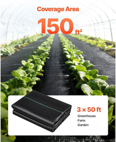 Vevor JBXBZ350FT32STV9W001V0 Геотекстил За Земно Покритие Черен