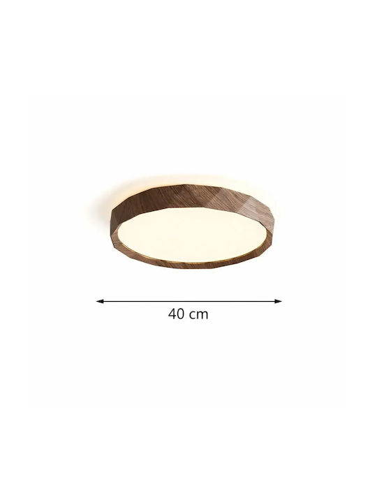 Deckenleuchte Antik Holz Dunkle Karydi LED Mit Fernbedienung Karydia 40x40x15cm Deckenleuchte Antik Holz Dunkle Karydi LED Mit Fernbedienung Karydia 40x40x15cm