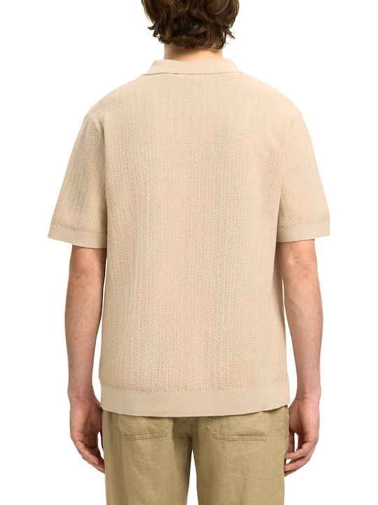 Selected Polo T-shirt Μπεζ