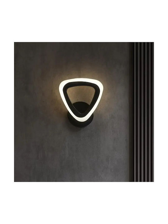 Moderner Wandleuchte Schwarz Mit 3 Farben LED Set 2 Stück 15x20cm