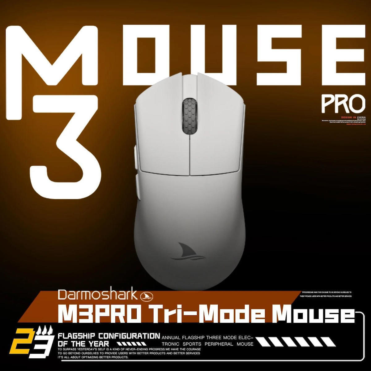 Darmoshark M3 Pro Mouse de Gaming Wireless 26000 DPI Alb | Skroutz