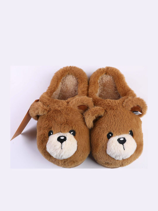 Brown Kids Slippers