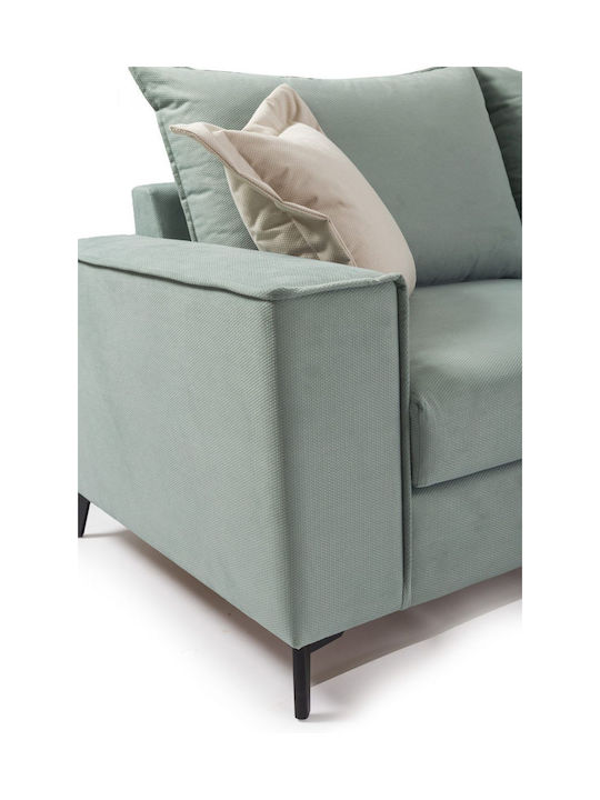 Ronaldo Corner Couch with Reversible Angle Ciel Cream 290x235x95cm