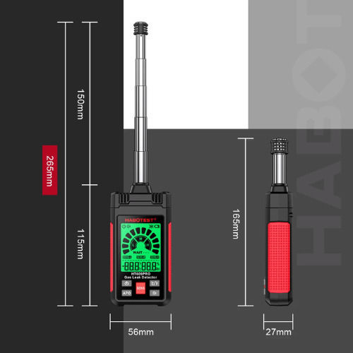 Habotest HT609 Gas Meter CH4 / C3H8 / C4H10 / CO / NH3 / C3H6O / LEL
