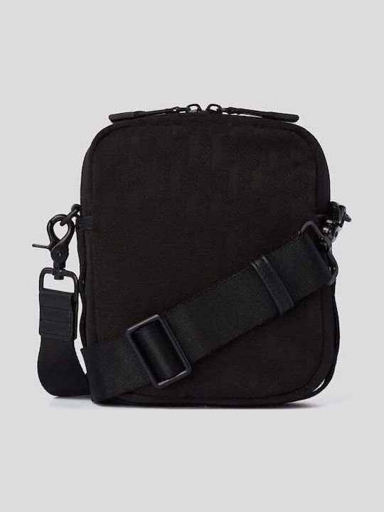 Herren Schulter / Crossbody Tasche Beige