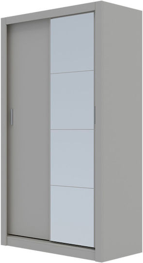 Linea Δίφυλλη Ντουλάπα με Καθρέπτη 120x60x215cm