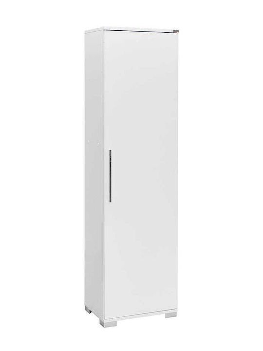 Single Door Wardrobe Diamond White 45x32x169cm