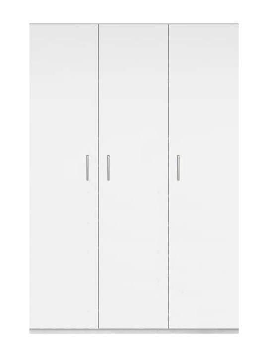 Wilson 3d Τρίφυλλη Ντουλάπα Leuko 90x45x180cm