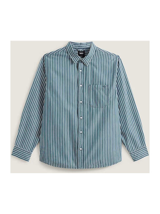 Long Sleeve Striped Shirt Mystic Moss