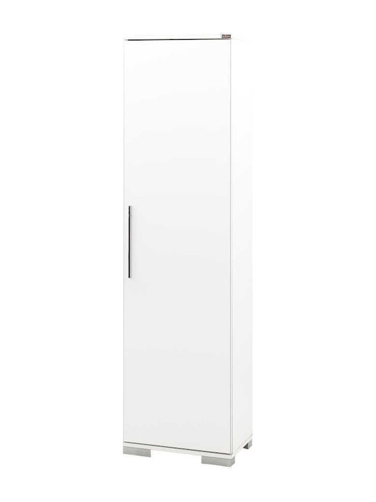 Diamond III Μονόφυλλη Ντουλάπα Λευκή 45x32x169cm