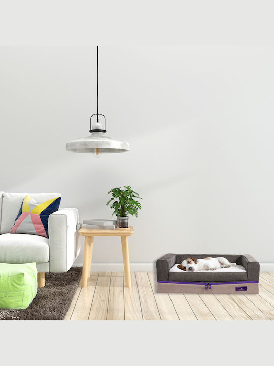 Ανατομικό Κρεβάτι Κατοικίδιων PetBed Memory Foam - Medium Phantom Grey Χωρίς Freeze Technology