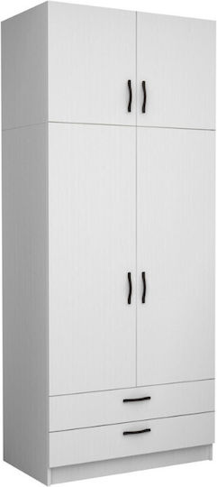 Doppeltür mit Dachboden Victoria 100x60x240cm White Doppeltür mit Dachboden Victoria 100x60x240cm White