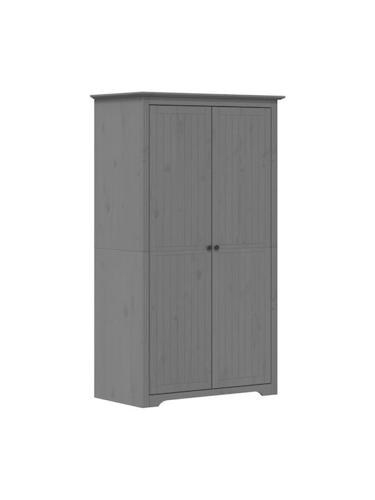 Двойна врата Гардероб Сив 101x52x176.5см