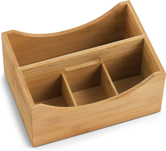 Hölzernes Aufbewahrungsbox mit Deckel Beiges 25x18x12cm