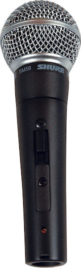 Shure SM58-KM-SOM Комплект Δυναμικό Микрофон XLR Ръчно изработено за Вокали Комплект с високо качество в Черен Цвят