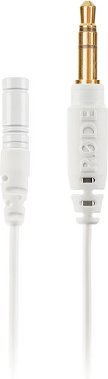 Rode Lavalier GO Condensator (Diafragmă Mică) Microfon Πέτου, Clip On pentru Vocale în Culoarea White