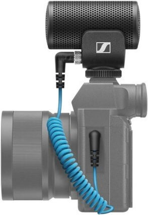 Sennheiser MKE-200 Кондензатор (Малка диафрагма) Микрофон Шоково монтиран за Камера в Черен Цвят