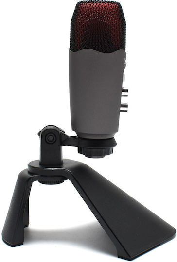 Andowl Q-MIC995 Condenser Microphone USB Tabletop for Vocals in Gray Color