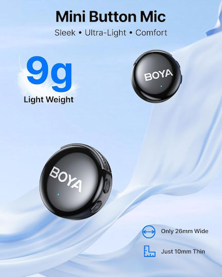 Boya BOYALINK 3 Type-C Mikrofon Πέτου, Clip On