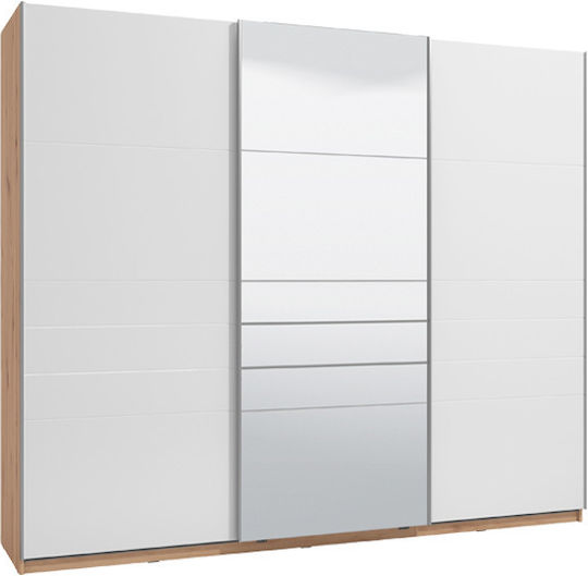 Ușă triplă cu Oglindă Mondego 262.5x62.5x224cm 270 POG Artisan-White Lacquer Ușă triplă cu Oglindă Mondego 262.5x62.5x224cm 270 POG Artisan-White Lacquer