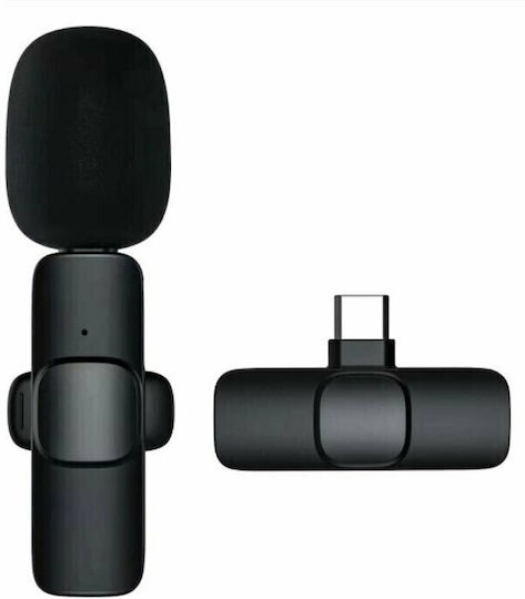 V30 Wireless Condenser (Small Diaphragm) Microphone Πέτου, Clip On Journalistic USB-C