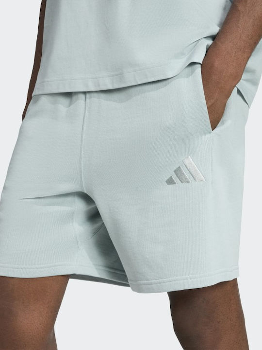 French Terry Men's Light Blue Bermuda Shorts
