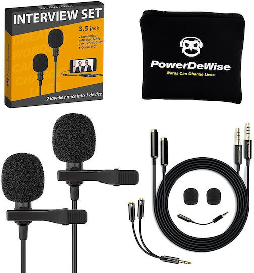 Audio Technica ATR3350x Microphone 3.5mm Πέτου, Clip On