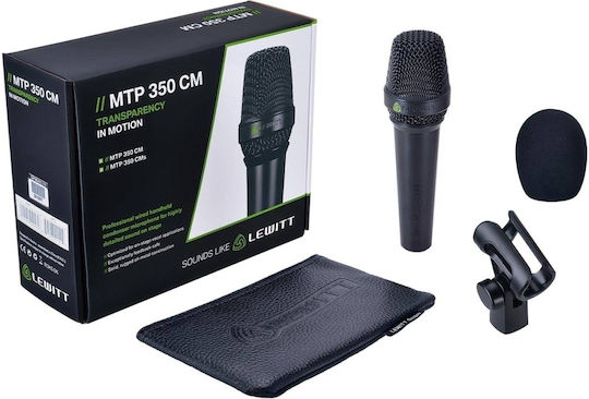 Lewitt MTP 350 CM Microfon Condensator XLR Portabil, montat pe amortizor pentru Vocale