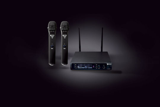Prodipe UHF M850 DSP Duo Ασύρματο Δυναμικό Μικρόφωνο Χειρός για Φωνητικά