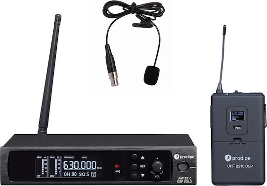 Prodipe UHF B210 DSP Lavalier Solo Drahtlos Kondensatormikrofon Πέτου, Clip On für Gesang