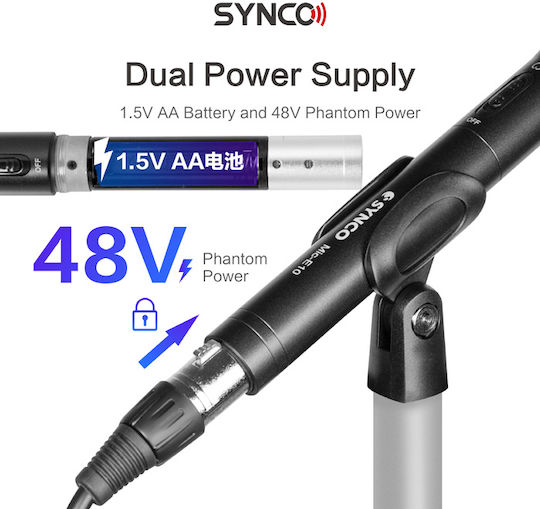 Synco MIC-E10 Δυναμικό Mikrofon Handgerät, Tischgerät Journalistisch