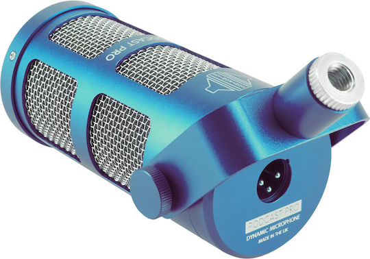 Sontronics Podcast Pro Δυναμικό Microphone XLR Shock Mounted for Studio in Blue Color