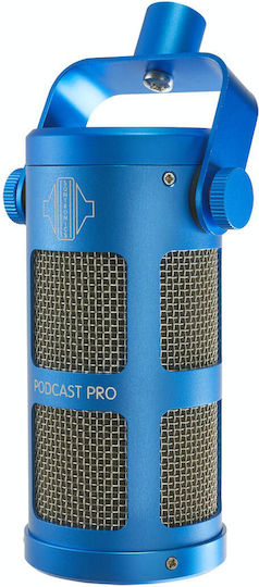 Sontronics Podcast Pro Δυναμικό Microphone XLR Shock Mounted for Studio in Blue Color