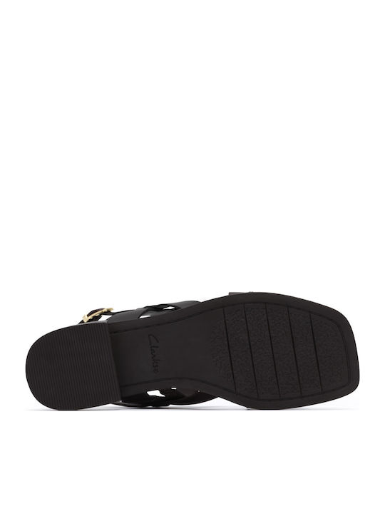 Ariany Strap Δερμάτινα Γυναικεία Σανδάλια Μαύρα