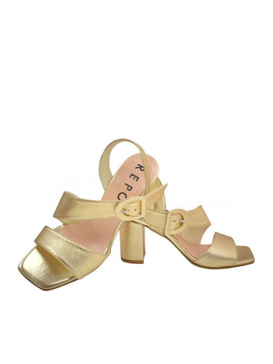 Sandale Elegante Damă Anatomici Aurii Din Piele
