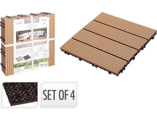 Tile for Garden Flooring 30x30cm 4 Pieces