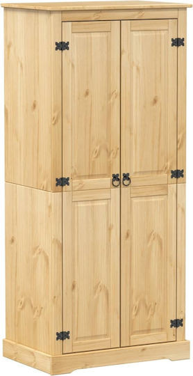 Corona Δίφυλλη Ντουλάπα 76x50x170cm Μασίφ ξύλο πεύκου Corona Δίφυλλη Ντουλάπα 76x50x170cm Μασίφ ξύλο πεύκου