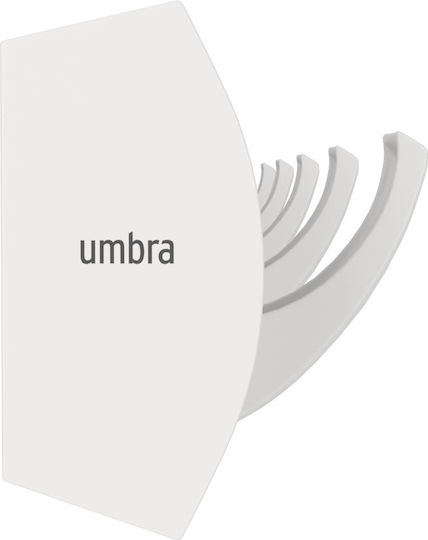 Umbra Κρεμάστρα Τοίχου Flip 5 Ξύλινη 5 Θέσεων Λευκή 50.8x2.5x7.6cm