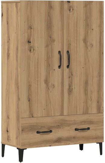 Δίφυλλη Ντουλάπα 70x31x115cm Δρυς